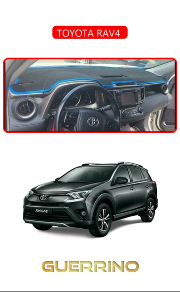 Guerrino  TOYOTA RAV4 TORPİDO KORUMA HALISI KIRMIZI KENAR ürün görseli