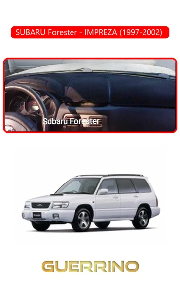 Guerrino  SUBARU Forester (1997-2002) IMPREZZATORPİDO KORUMA HALISI KIRMIZI KENAR ürün görseli