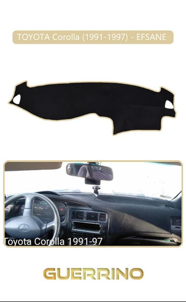 Guerrino  TOYOTA Corolla (1991-1997) - EFSANE TORPİDO KORUMA HALISI BEJ KENAR ürün görseli