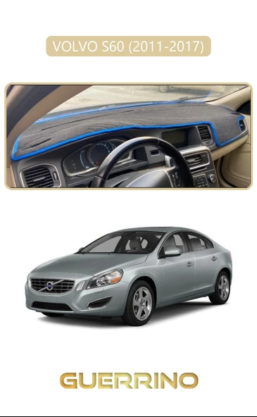 Guerrino  VOLVO S60 (2011-2017)TORPİDO KORUMA HALISI BEJ KENAR ürün görseli