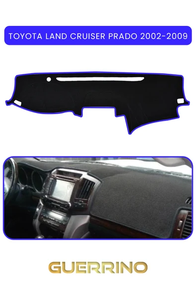 Guerrino  TOYOTA LAND CRUISER PRADO 2002-2009TORPİDO KORUMA HALISI MAVİ KENAR ürün görseli