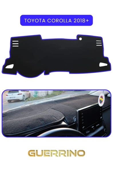 Guerrino  TOYOTA Corolla  (2018+)TORPİDO KORUMA HALISI MAVİ KENAR ürün görseli