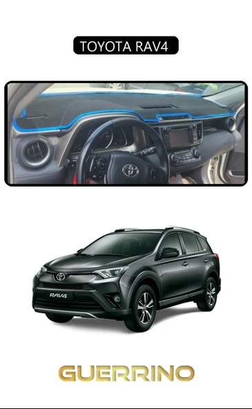Guerrino  TOYOTA RAV4 TORPİDO KORUMA HALISI SİYAH KENAR ürün görseli