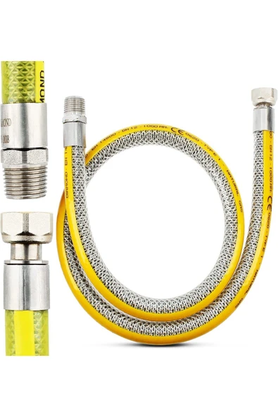 DESIPHON 125 Cm Doğalgaz Flex Bağlantı Hortumu - Gaz Flexi Boru | Ocak, Fırın, Soba Uyumlu - 6