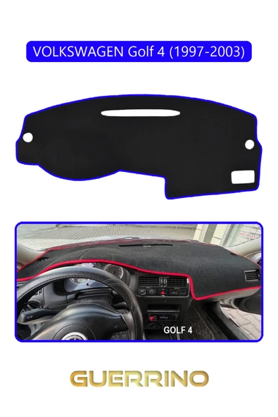 Guerrino  VOLKSWAGEN Golf 4 (1997-2003) TORPİDO KORUMA HALISI MAVİ KENAR ürün görseli