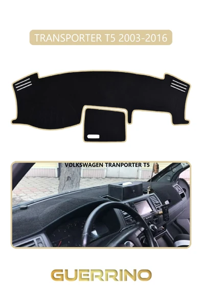 Guerrino  VOLKSWAGEN T5 (2003-2016)TORPİDO KORUMA HALISI BEJ KENAR ürün görseli