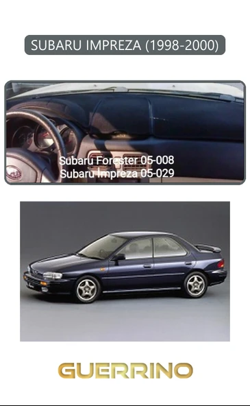 Guerrino  SUBARU IMPREZZA (1998-2000)TORPİDO KORUMA HALISI GRİ KENAR ürün görseli