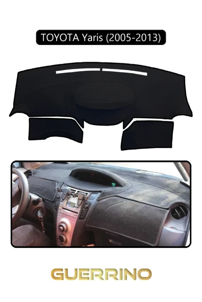 Guerrino  TOYOTA Yaris (2005-2013)TORPİDO KORUMA HALISI SİYAH KENAR ürün görseli
