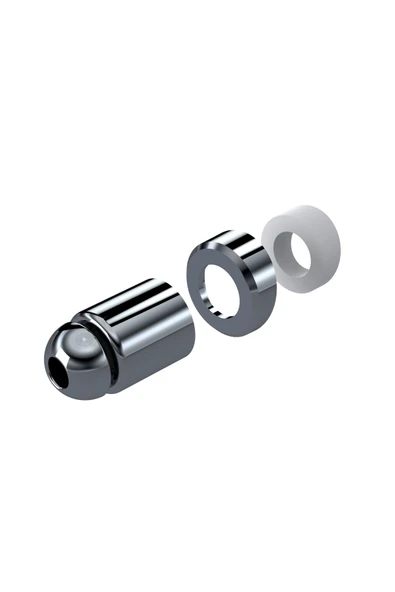 DESIPHON Taharet Çubuğu Uyumlu Plastik Krom Uç Dayanıklı, Şık ve Kolay Montajlı Parça