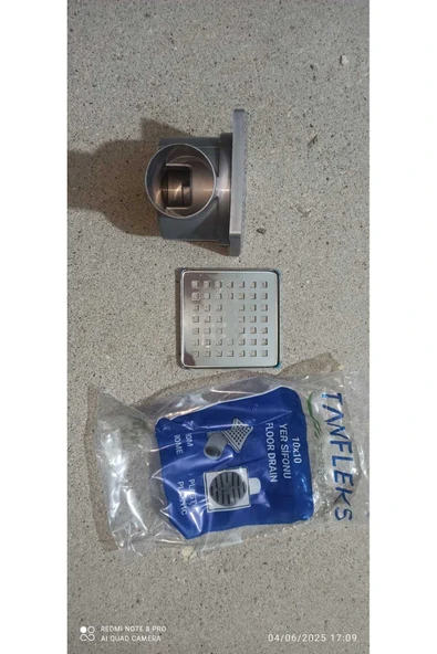 Sukar 10x10 32 Çıkışlı Plastik Çerçeve H6,5 Cm Yer Süzgeç Kare Desenli - 5