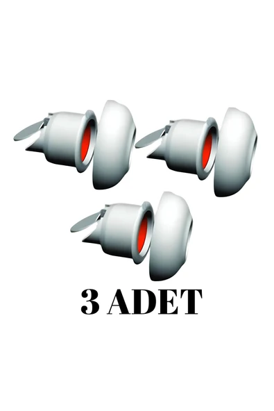 3  ADET  Koku Yok! Çekvalfli Adaptör Conta Lavabo Gideri Koku Önleyici