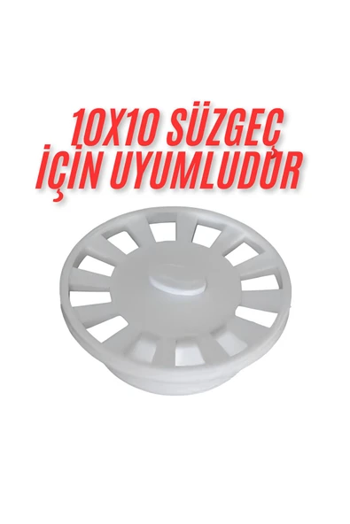 DESIPHON 10x10  Süzgeç İçin  Yuvarlak -Oval -daire  Gider Kapağı , Yer Süzgeci, Izgarası Gider Kapağı