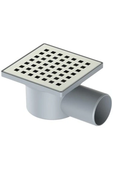 Sukar 10x10 32 Çıkışlı Plastik Çerçeve H6,5 Cm Yer Süzgeç Kare Desenli - 1