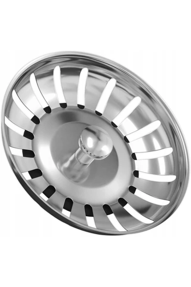 DESIPHON Çöpmak 8 cm Paslanmaz Çelik Lavabo Evye Gider Süzgeci Sifon Uyumlu Dayanıklı Filtre - 4