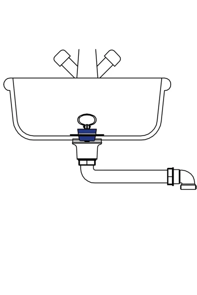 DESIPHON Çamaşır Ve Bulaşık Makine Girişli Körüklü Lavabo Sifonu - 7