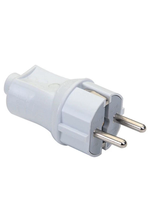 DE-PA 11101 TOPRAKLI ERKEK FİŞ BAKIR FİŞ PRİZ