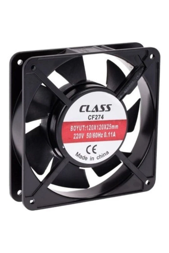  CLASS CF274 AKSİYEL FAN 120x120x25 AC 220V 19W 5060HZ 0.11A FAN