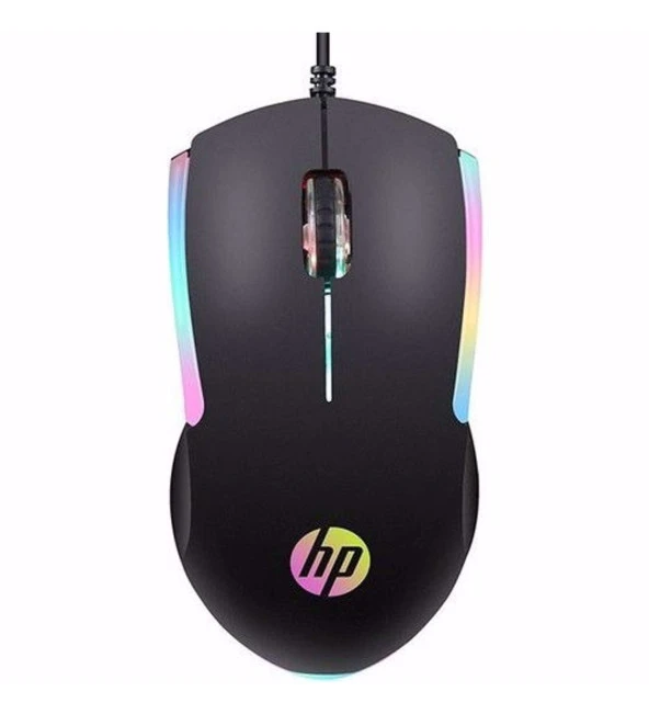 HP M-160 RGB IŞIKLI KABLOLU USB OYUNCU MOUSE 1000DPI SAĞ,SOL EL UYUMLU OPTİK MOUSE