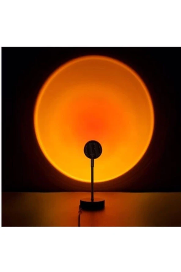 Q08 SUNSET RED LAMBA GÜN BATIMI KIRMIZI PROJEKSİYON ZEMİN LED LAM ürün görseli