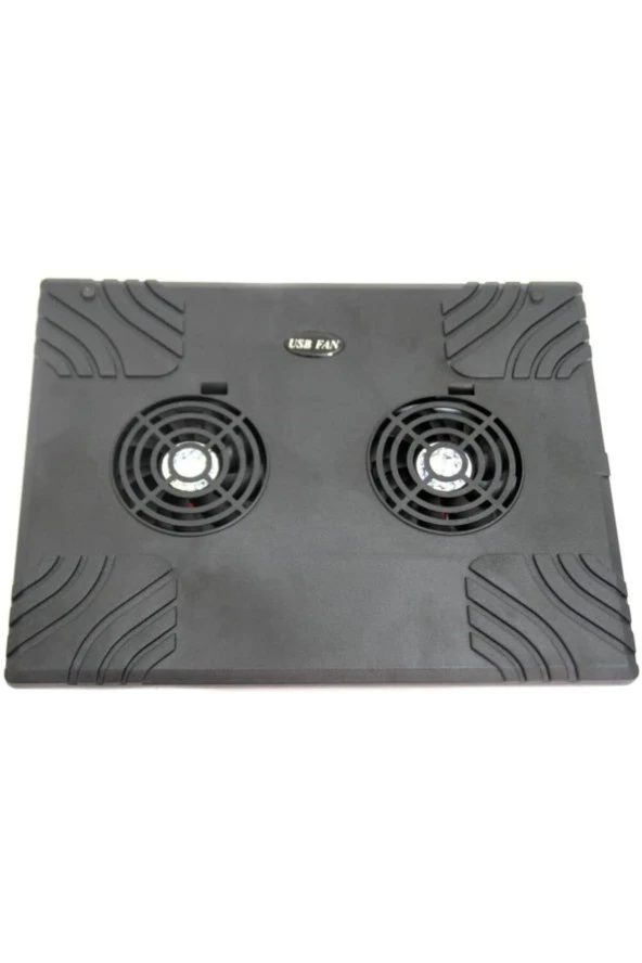 NOTEBOOK SOĞUTUCU 2 FANLI DİZÜSTÜ BİLGİSAYAR USB SOĞUTUCU TÜM DİZÜSTÜ MODELLERE UYUMLU SOĞUTU DX-504 - 2