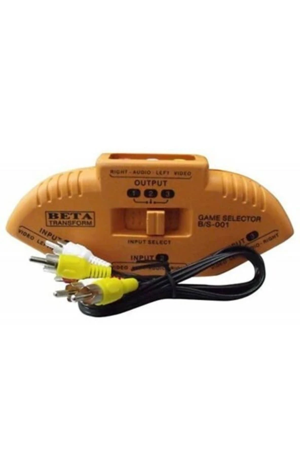 OEM-8027 VCD DVD TOPLAYICI (RENKLİ) 1 X 3 RCA GİRİŞ İN * 3 X 3 RCA ÇIKIŞ OUT ÇEVİRİCİ 8027 - 2