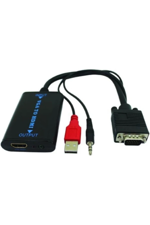 CLASS HD-C14 VGA-HDMI ÇEVİRİCİ (SESLİ) VGA+AUDİO-HDMI ÇEVİRİCİ