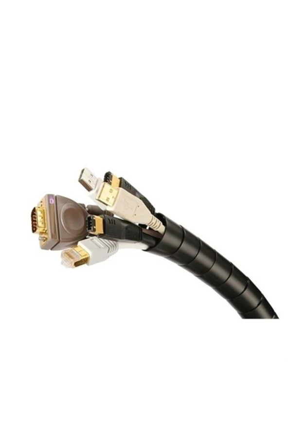 S-LINK SL-197 KABLO DÜZENLEYİCİ 28MM 20 METRE SİYAH KABLO DÜZENLE - 2
