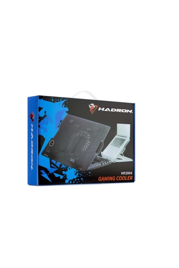 NOTEBOOK SOĞUTUCU LEDLİ 14 CM 5 FARKLI YÜKSEKLİK AYARI SESSİZ FAN NOTEBOOK SOĞUTUCU HADRON HN2004 - 2
