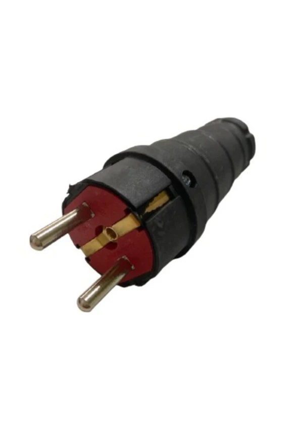 KAUÇUK 16A 250V TOPRAKLI KAUÇUK ERKEK FİŞ