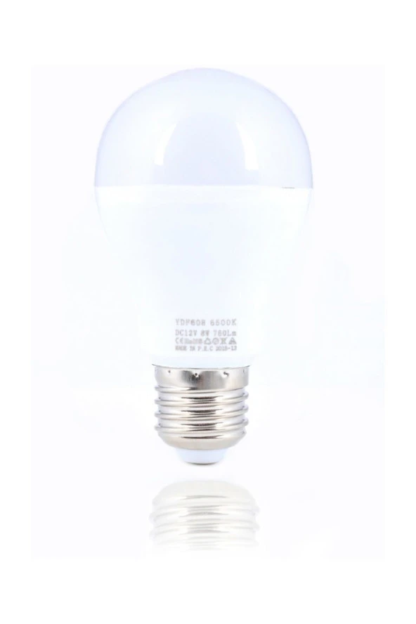 LED AMPUL 8W 760 LÜMEN 12V 6500 KELVİN BEYAZ LED AMPUL UCS AYSAN YDF608