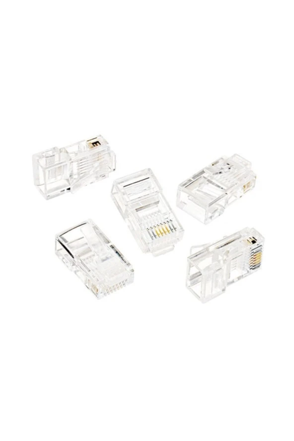 CAT 6 RJ-45 KONNEKTÖR 15 ADET YENİ NESİL JACK UTP CAT6 S-LINK SL-