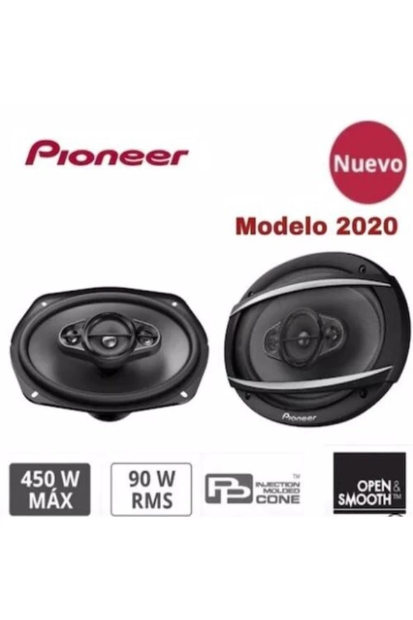 Oto Hoparlör 450 Watt 4 Ohm 3 Yollu 92Db Oval Hoparlör Oval Kayık Oto Hoparlör Pioneer Ts-A 6967S - 3
