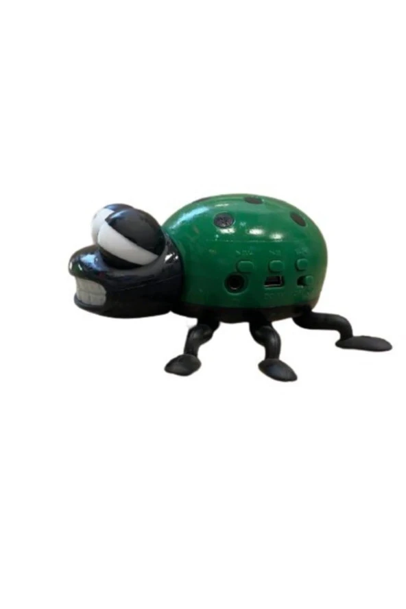 MULTİMEDYA SPEAKER USB+SD UĞUR BÖCEĞİ MÜZİK KUTUSU YEŞİL BEWELL BS-09 - 4