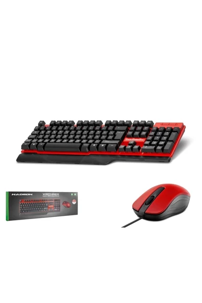 KLAVYE & MOUSE SET 1200 DPI KABLOLU TÜRKÇE Q KLAVYE & MOUSE SET HADRON HD861K - 2