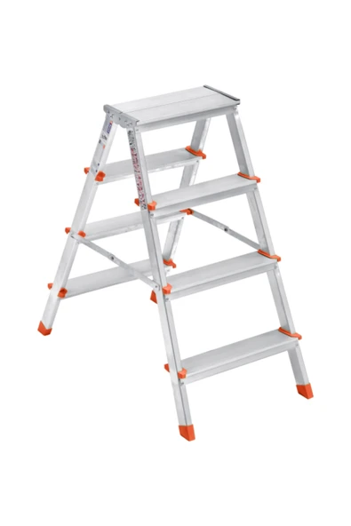 SARAYLI ALÜMİNYUM ÇİFT TARAFLI MERDİVEN (4+4)