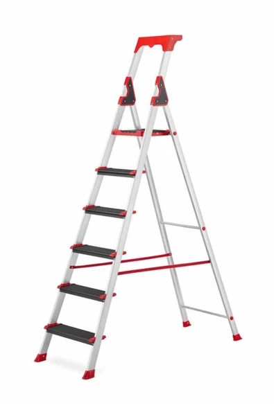 SARAYLI ALÜMİNYUM PROFESYONEL MERDİVEN (5+1)