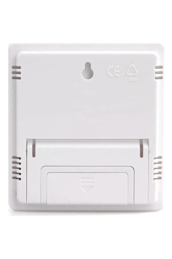 TERMOMETRE VE NEM ÖLÇER LCD EKRAN ISI NEM ÖLÇER TAKVİM VE SAAT GÖSTERGELİ ALARMLI TERMOMETRE HTC-1 - 6