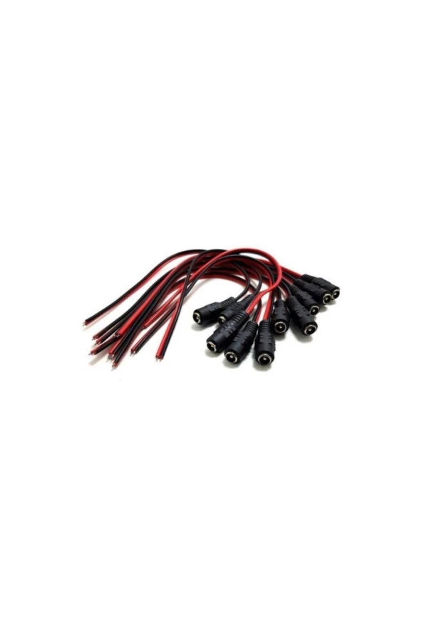 DİŞİ POWER KABLO VOLTAJ KABLOSU 5.5 x 2.1 MM 20 ADET DİŞİ POWER KABLO