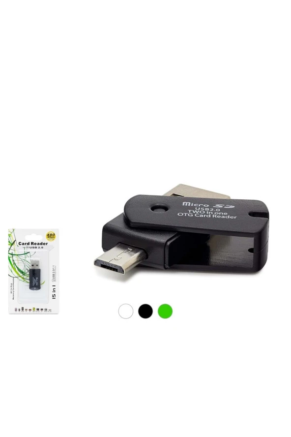 KART OKUYUCU MICRO SD & MICRO USB 2.0 OTG CARD READER HADRON HN121