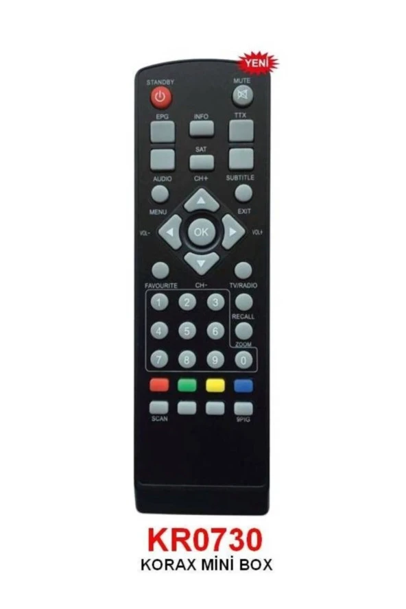 UYDU KUMANDASI KORAX MINI BOX UYDU KUMANDASI KR0730
