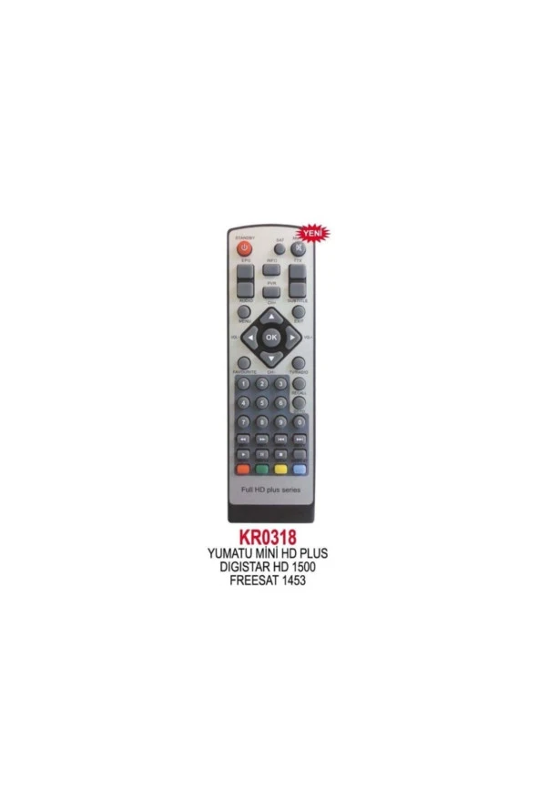 UYDU KUMANDASI YUMATU MINI HD PLUS GIGISTAR HD 1500 UYDU KUMANDASI KR0318