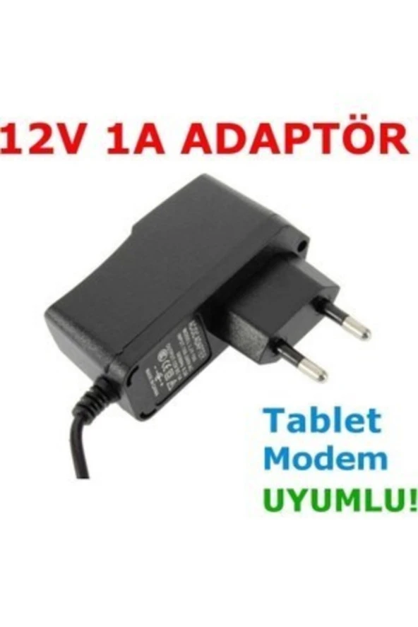 ADAPTÖR 12V 1A AC/DC ADAPTÖR 12V AC ADAPTÖR SWİTCH MODE KORUMALI TABLET/MODEM MTC MT-02 ADAPTÖR - 2