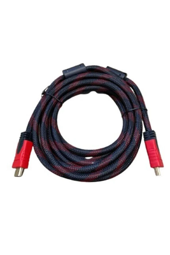 HDMI KABLO 5 METRE 1.4 3D FULL HD 1080P 24K GOLD KAPLAMA İPEK ÖRGÜLÜ HDMI KABLO MTC MT 1103 - 3