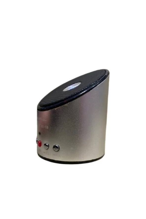 SPEAKER HOPARLÖR MİCRO SD KART GİRİŞLİ MİNİ TAŞINABİLİR SPEAKER ŞARJLI HOPARLÖR GRİ BEWELL BS-08 - 3