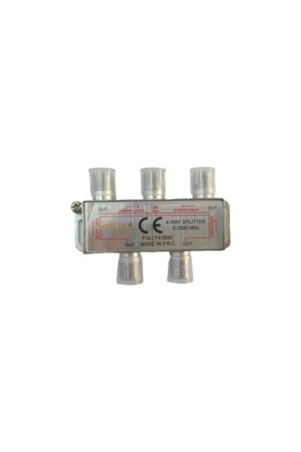 SPLITTER 1/4 BÖLÜCÜ 5-2400 MHZ 1 GİRİŞ 4 ÇIKIŞ SPLITTER 4 IN 1 UYDU SPLITTER FULLY E335C