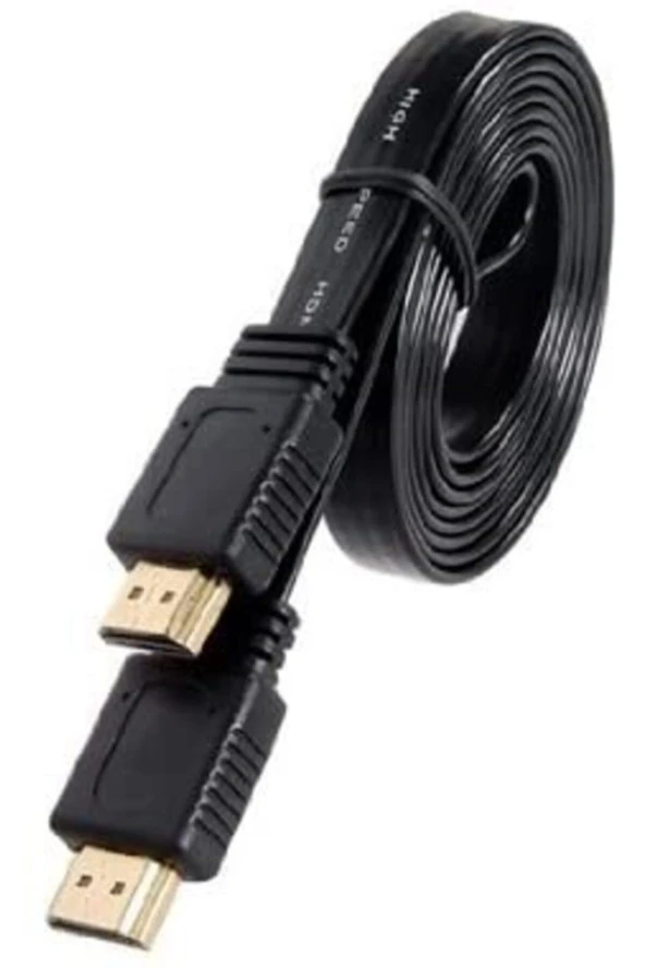 HDMI TO HDMI 1.5 METRE 1080P,42160P 24K 3D V1.4 HDMI FLAT KABLO