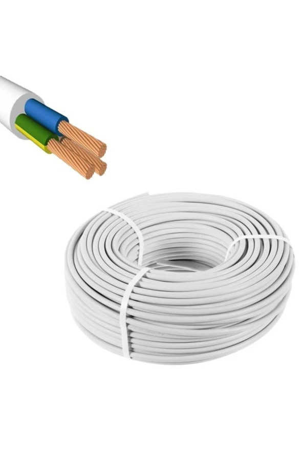 FİLONLİNE ELEKTRİK KABLOSU 50 METRE 3X1.5 300/500V ELEKTRİK KABLOSU