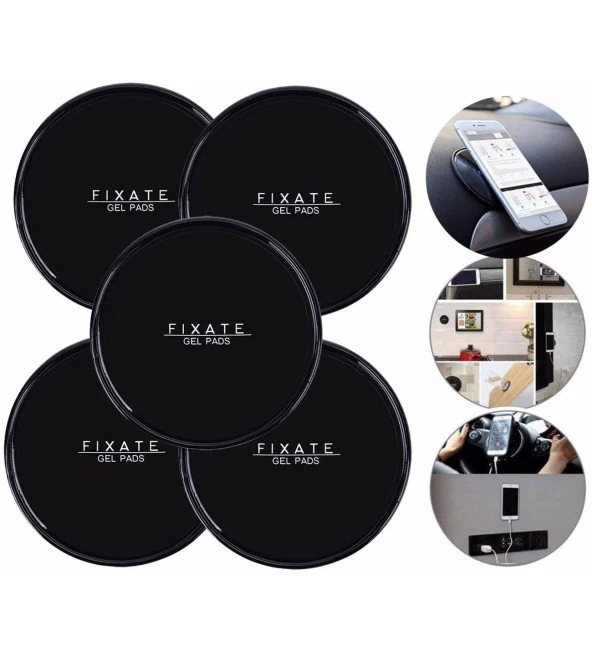 TELEFON TUTUCU PED HER YERE YAPIŞAN ARAÇ-EV İÇİ YAKIPŞKAN SABİTLEME JEL PEDİ FIXATE GEL PADS - Resim 3