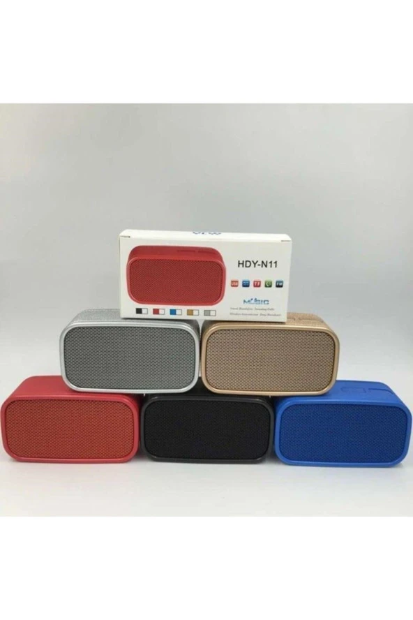 Taşınabilir Hoparlör USB/TF/AUX/FM/Bluetooth Dahili Mikrofonlu Stereo Hoparlör HDY-N11