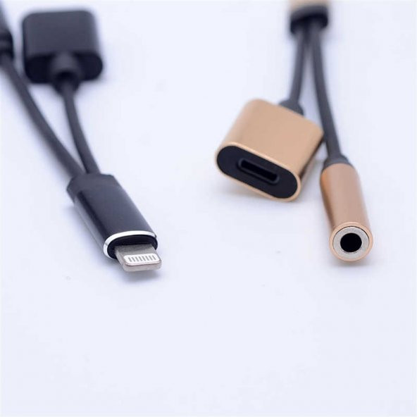 Iphone Bluetoothlu Kulaklık ve Şarj Dönüştürücü Konnektör 2 in 1 Lightning 13 cm Go Des GD-UC08